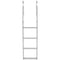 Removable Dock Ladder, 4 Steps, Aluminum Alloy Pontoon Boat Swim Ladder, with Non-Slip Wide Steps, 227 kg Weight Capacity, Quick Release Design, for Lake Swimming, Pool, Boat, Marine Boarding