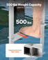Removable Dock Ladder, 4 Steps, Aluminum Alloy Pontoon Boat Swim Ladder, with Non-Slip Wide Steps, 227 kg Weight Capacity, Quick Release Design, for Lake Swimming, Pool, Boat, Marine Boarding