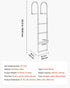 Removable Dock Ladder, 4 Steps, Aluminum Alloy Pontoon Boat Swim Ladder, with Non-Slip Wide Steps, 227 kg Weight Capacity, Quick Release Design, for Lake Swimming, Pool, Boat, Marine Boarding