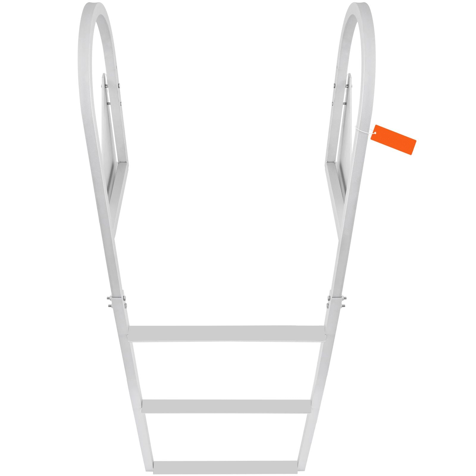 3 Step Flip Up Dock Ladder Aluminum Boat Ladder 159kg Marine Boarding