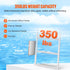 3 Step Flip Up Dock Ladder Aluminum Boat Ladder 159kg Marine Boarding