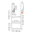3 Step Flip Up Dock Ladder Aluminum Boat Ladder 159kg Marine Boarding