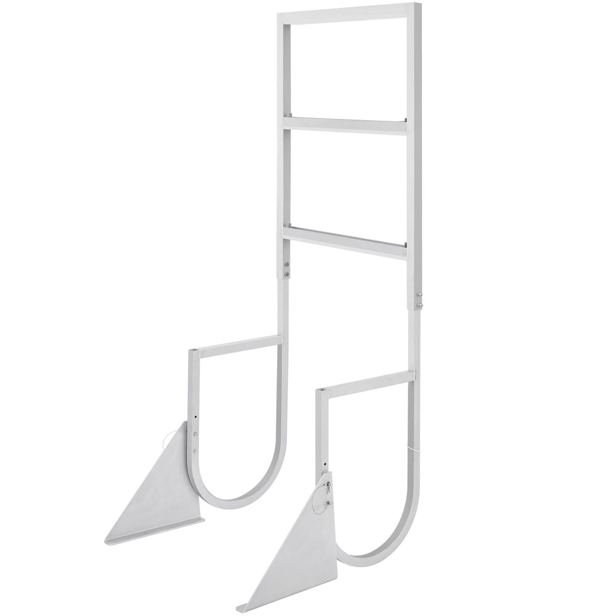 3 Step Flip Up Dock Ladder Aluminum Boat Ladder 159kg Marine Boarding