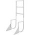 3 Step Flip Up Dock Ladder Aluminum Boat Ladder 159kg Marine Boarding