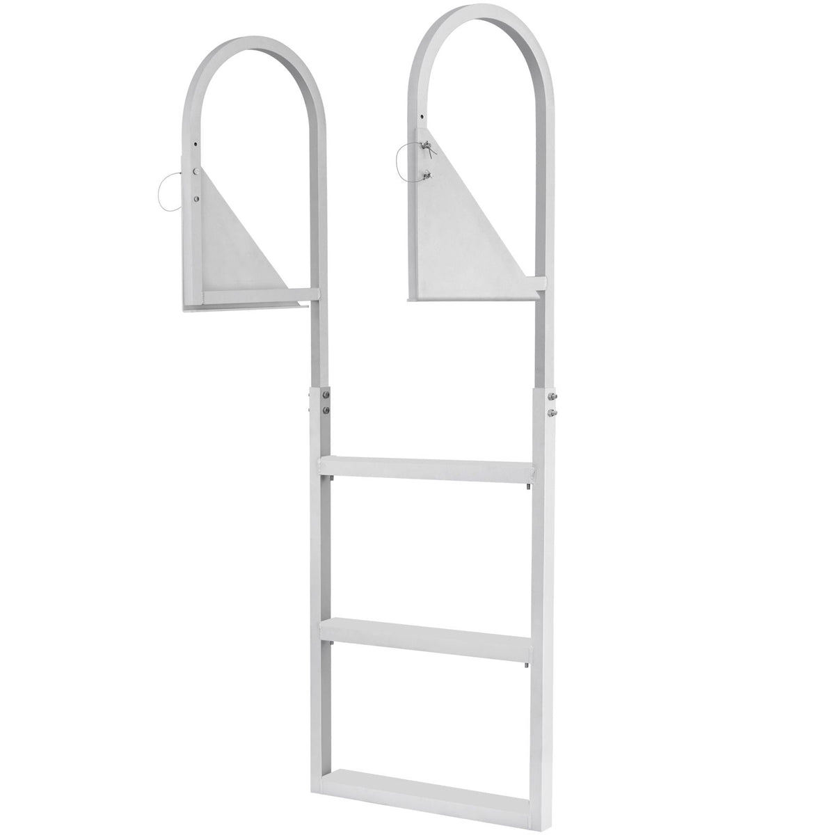3 Step Flip Up Dock Ladder Aluminum Boat Ladder 159kg Marine Boarding