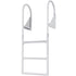 3 Step Flip Up Dock Ladder Aluminum Boat Ladder 159kg Marine Boarding
