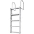 5 Step Retractable Dock Ladder Aluminum Boat Pool Ladder 350lbs Capacity