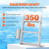 5 Step Retractable Dock Ladder Aluminum Boat Pool Ladder 350lbs Capacity