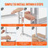 5 Step Retractable Dock Ladder Aluminum Boat Pool Ladder 350lbs Capacity