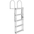 5 Step Retractable Dock Ladder Aluminum Boat Pool Ladder 350lbs Capacity