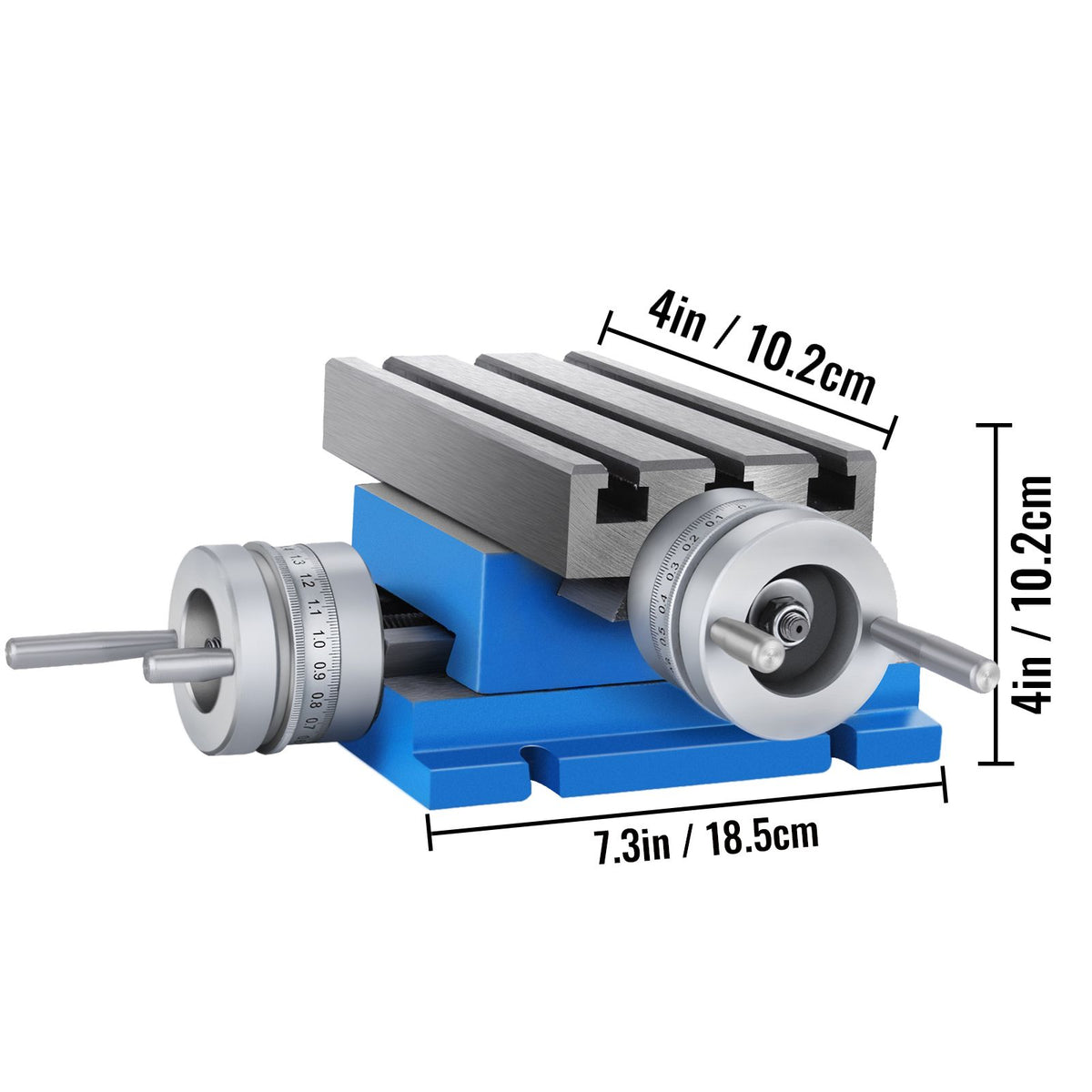 Compound Slide Milling Table – Precision XY, Cast Iron Base, T‑Slots, Adjustable