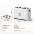 Pet Feeding Station with 2 Elevated Dog Bowls Food and Toy Storage Cabinet Set