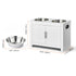 Pet Feeding Station with 2 Elevated Dog Bowls Food and Toy Storage Cabinet Set