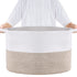 VEVOR Cotton Rope Storage Basket 87L Woven Blanket Basket 20 x 20 x 14 in