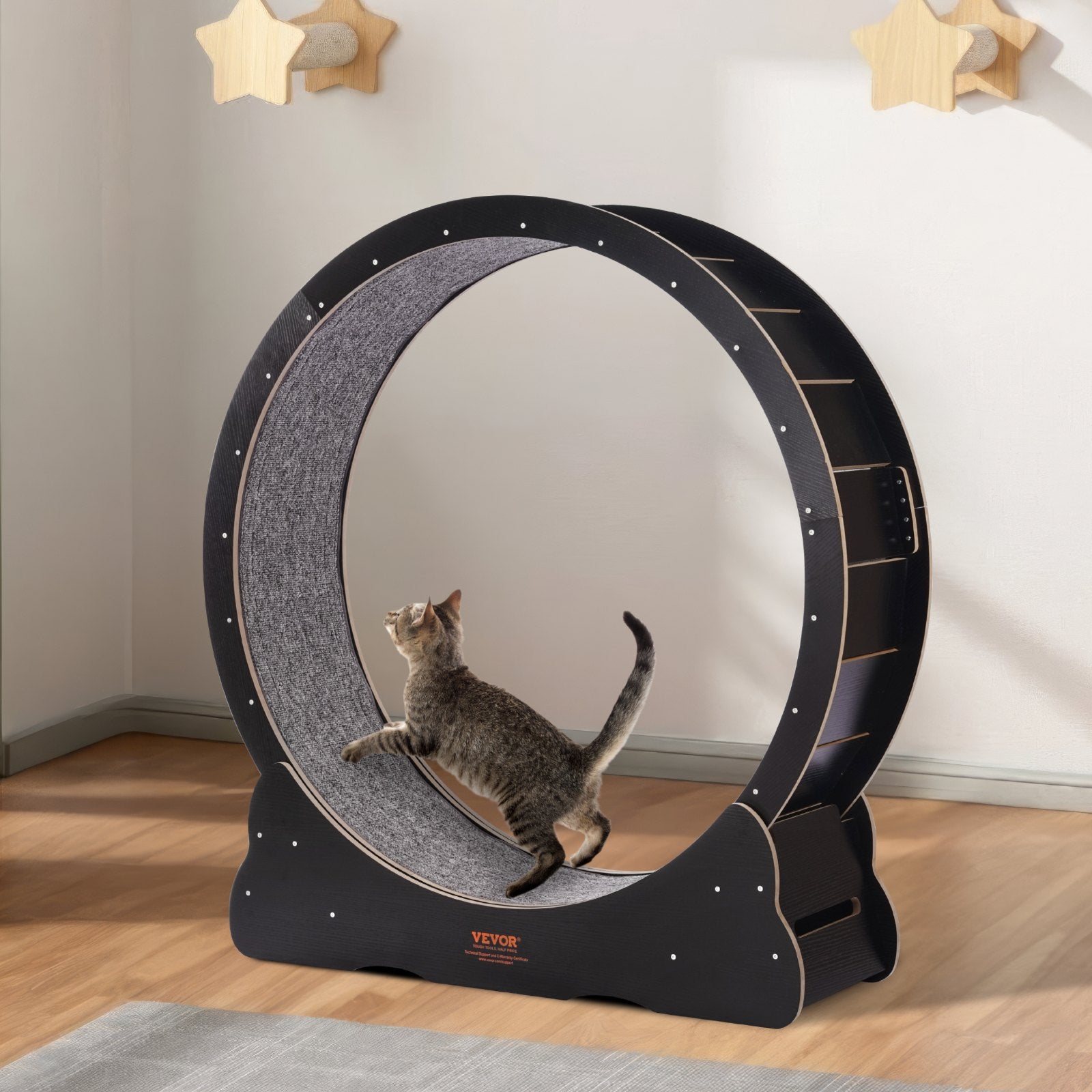 Wooden Cat Exercise Wheel, 43.3