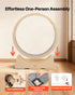 Cat Exercise Wheel, 120cm Wooden Cat Running Wheel for Indoor Cats up to 12.7kg Cats Treadmill with Carpeted Runway & Locking Mechanism, Quiet Roller Kitten Sport Toys for Pets Fitness & Health