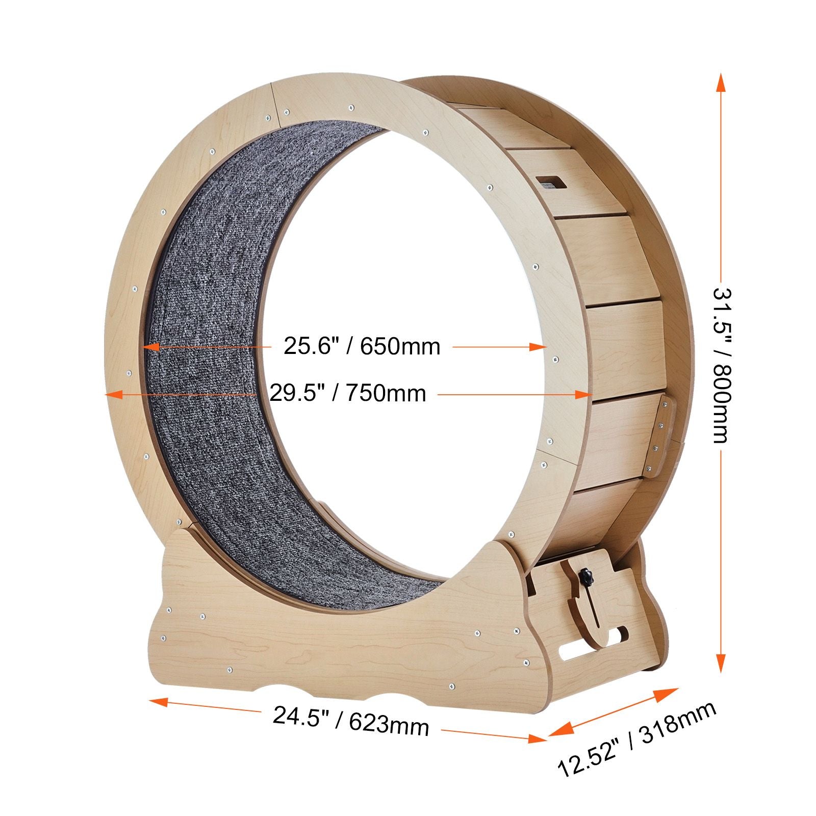 Cat Exercise Wheel Large Cat Treadmill Wheel for Indoor Cats 29.5 inch