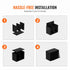Wood Literature Organizer Adjustable File Sorter 12 Compartments Black