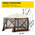 Pop-up Camping Gazebo Camping Canopy Shelter 6 Sided 10' x 10' Sun Shade