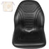 Universal Tractor Seat Replacement High Back Mower Forklift Seat Black Vinyl