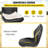 Universal Tractor Seat Replacement High Back Mower Forklift Seat Black Vinyl
