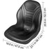 Universal Tractor Seat Replacement High Back Mower Forklift Seat Black Vinyl