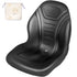 Universal Tractor Seat Replacement High Back Mower Forklift Seat Black Vinyl