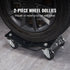 Car Dolly Wheel Tire Dolly 2 PCS Heavy Duty Skate Auto Repair Dolly 3000LB