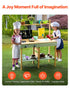 VEVOR Wooden Mud Kitchen Outdoor Toy Play Kitchen Set for Kids Pretend Playset