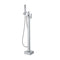 Freestanding Bathtub Faucet, Floor Mount, Freestanding Tub Filler, Shower Mixer Taps, Two Water Modes, Swivel Spout, for Bathing & Showering Pet Bathing Cleaning Drains Toilet Flushing