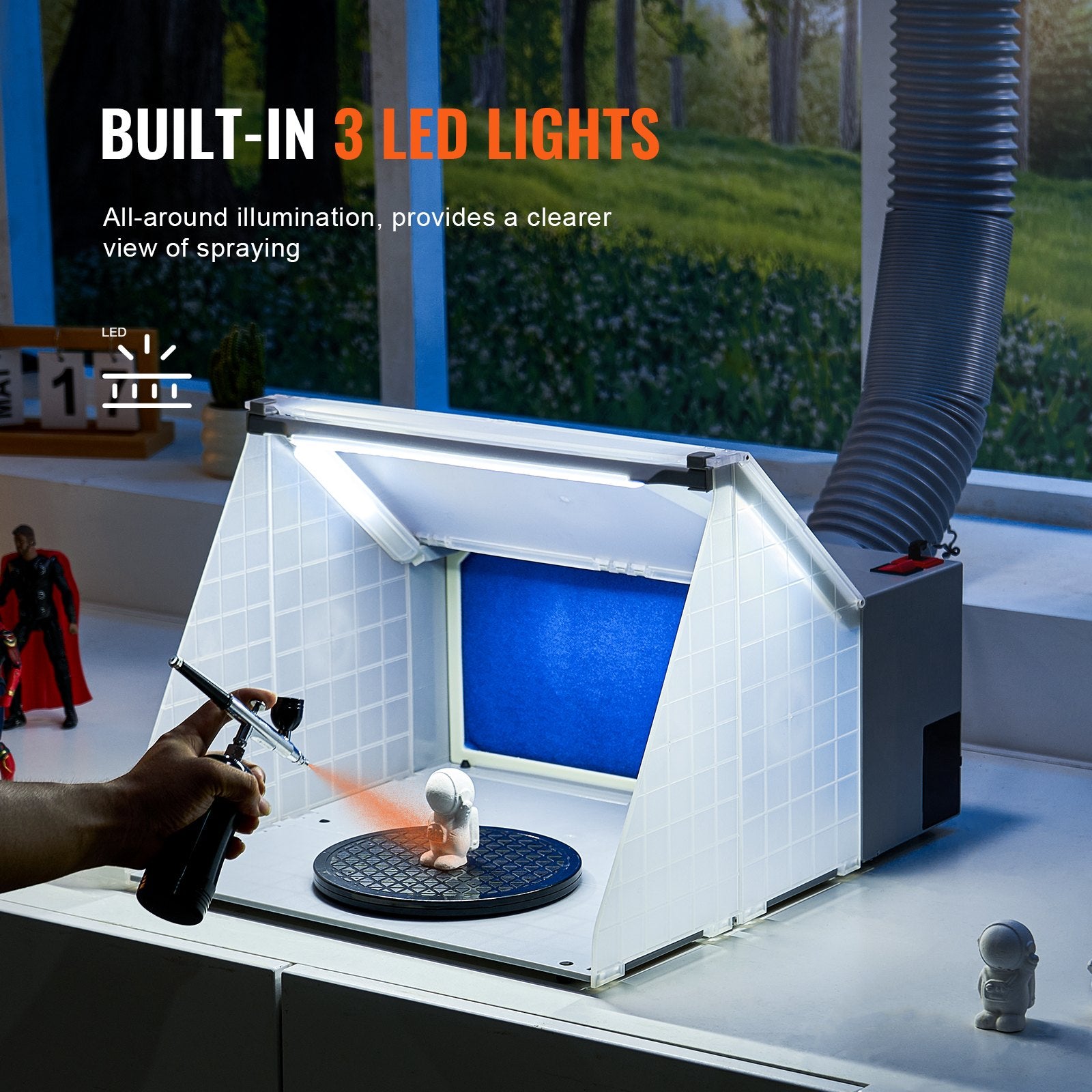 Airbrush Spray Booth Portable Hob Airbrush Paint Spray Booth for Models