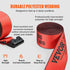 VEVOR Winch Straps, 10.2 cm x 9.1 m, 2.7T Load Capacity, 8.2T Breaking Strength, Truck Straps with Flat Hook, Flatbed Tie Downs Cargo Control for Trailers, Farms, Rescues, Tree Saver, Red (10 Pack)