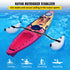 Kayak Outrigger Stabilizer Inflatable Outrigger Float 2PCS PVC w/ Arms Rod