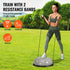VEVOR Half Exercise Ball Trainer, 23 inch Balance Ball Trainer, 660lbs Capacity Stability Ball, Yoga Ball with Resistance Bands & Foot Pump, Strength Fitness Ball for Home Gym, Full Body Workout, Gray