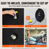 VEVOR Half Exercise Ball Trainer, 23 inch Balance Ball Trainer, 660lbs Capacity Stability Ball, Yoga Ball with Resistance Bands & Foot Pump, Strength Fitness Ball for Home Gym, Full Body Workout, Gray