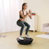Half Exercise Ball Trainer, 26 inch Balance Ball Trainer, 1500lbs Capacity Stability Ball, Yoga Ball with Resistance Bands & Foot Pump, Strength Fitness Ball for Home Gym Full Body Workout Black