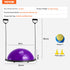 VEVOR Half Exercise Ball Trainer, 23 inch Balance Ball Trainer, 660lbs Stability Ball, Yoga Ball with Resistance Bands & Foot Pump, Strength Fitness Ball for Home Gym, Full Body Workout, Purple