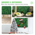 12PCS Artificial Boxwood Panels 10x10 Inch UV Protected Hedge Wall Mat