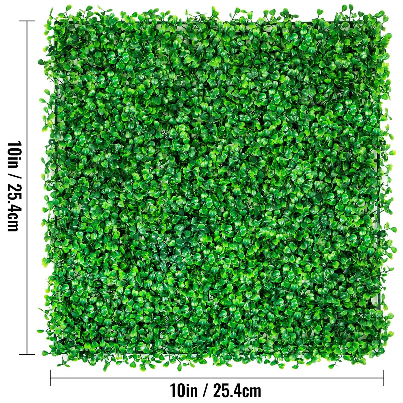 12PCS Artificial Boxwood Panels 10x10 Inch UV Protected Hedge Wall Mat