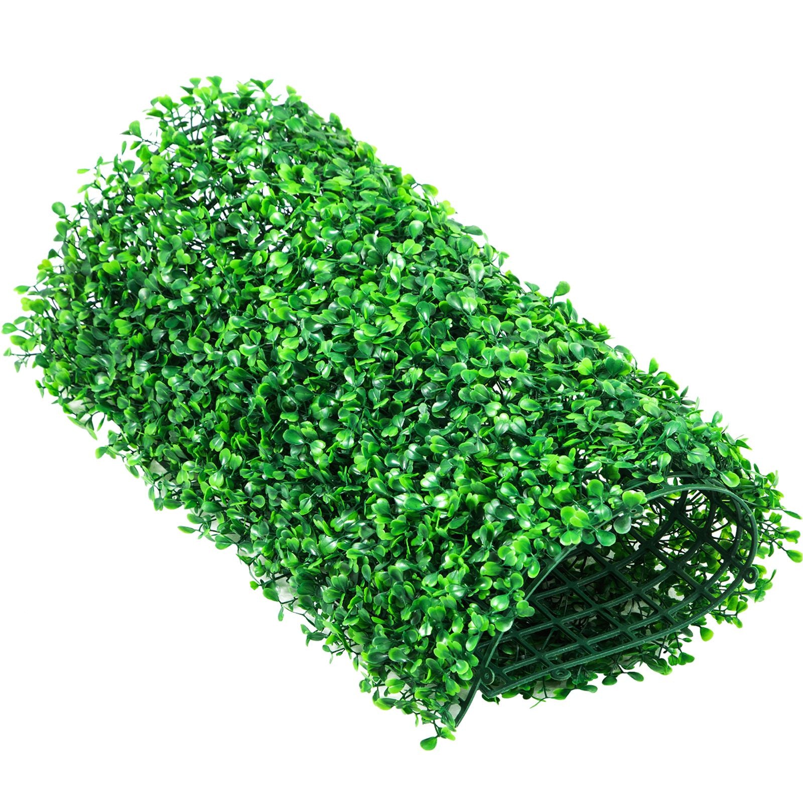 12PCS Artificial Boxwood Panels 10x10 Inch UV Protected Hedge Wall Mat