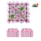 12PCS 3D Flower Wall Panels Pink Artificial Floral Backdrop Wedding Decor