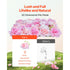 12PCS 3D Flower Wall Panels Pink Artificial Floral Backdrop Wedding Decor