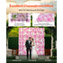 12PCS 3D Flower Wall Panels Pink Artificial Floral Backdrop Wedding Decor