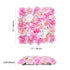 12PCS 3D Flower Wall Panels Pink Artificial Floral Backdrop Wedding Decor