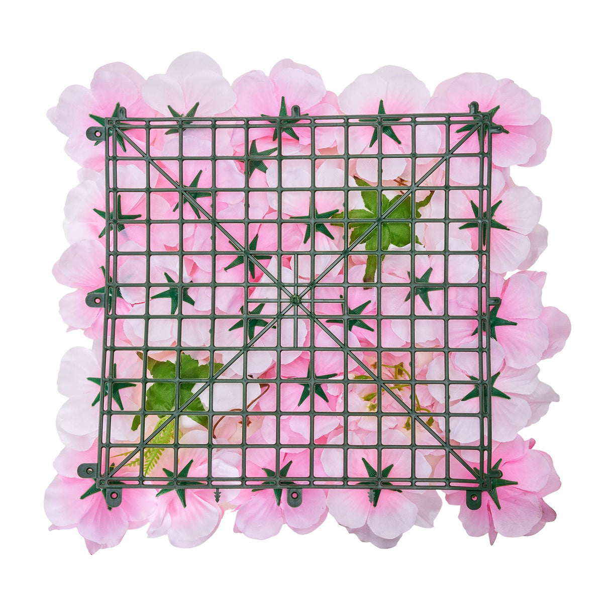 12PCS 3D Flower Wall Panels Pink Artificial Floral Backdrop Wedding Decor
