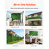 8PCS Artificial Grass Wall Panels 20x20in Boxwood Greenery Privacy Fence Decor