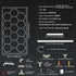 Hexagon Garage Lights 66300LM 15 Grids Honeycomb LED Shop Ceiling Light