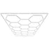 Hexagon Garage Lights 66300LM 15 Grids Honeycomb LED Shop Ceiling Light