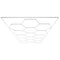 Hexagon Garage Lights 66300LM 15 Grids Honeycomb LED Shop Ceiling Light