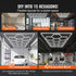 Hexagon Garage Lights 66300LM 15 Grids Honeycomb LED Shop Ceiling Light